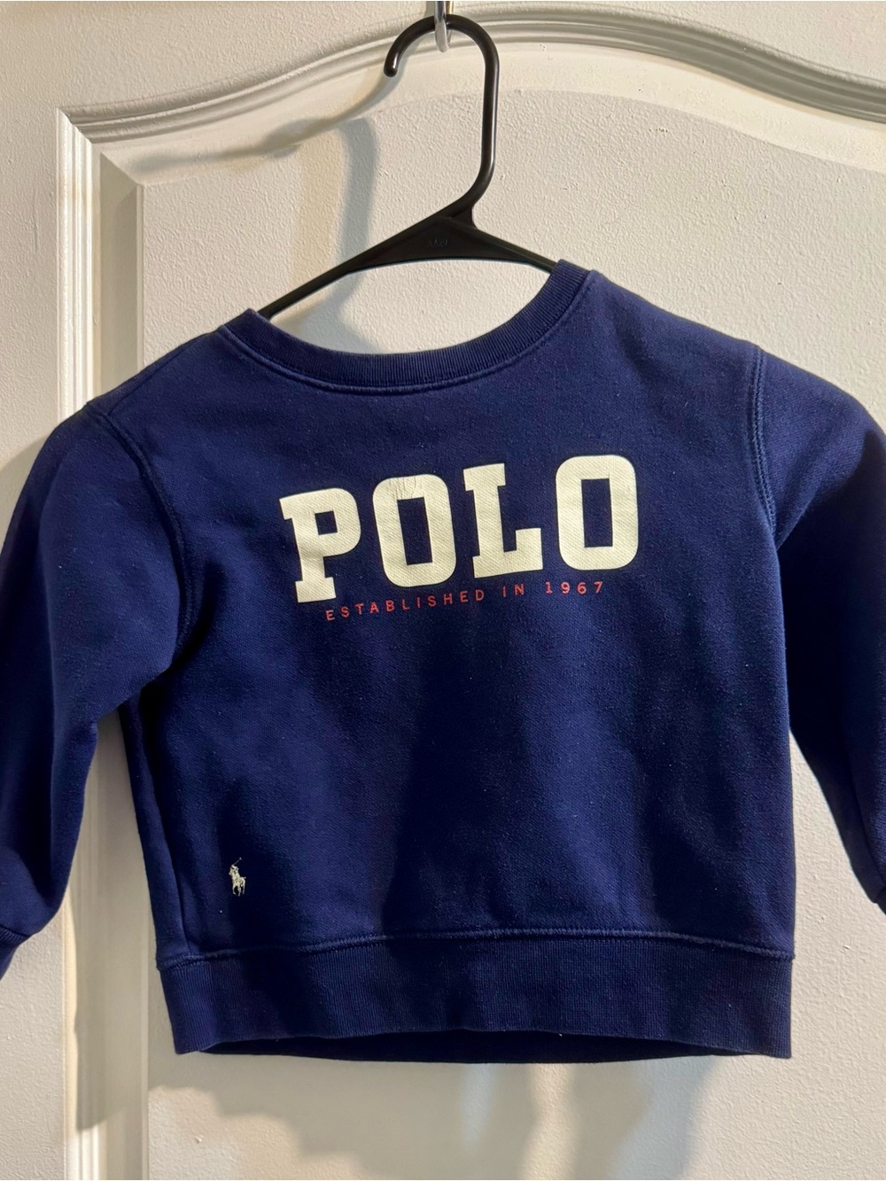 Polo by Ralph Lauren Navy Sweatshirt with White Logo